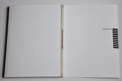 Gesa Foken Der leere Platz Umschlag Kuenstlerbuch artist book edition d´artiste